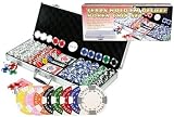 New Premium 500 Real Clay 11.5 gram Texas Holdem Poker Chips Set w/6 Dealer Buttons