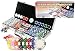 New Premium 500 Real Clay 11.5 gram Texas Holdem Poker Chips Set w/6 Dealer Buttons