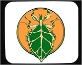 Decorated Mouse Pad with green, aphid, insect, beetle, camouflage