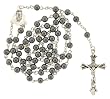 HERMATITE LINK ROSARY NECKLACE - 24 IN NECKLACE - 6MM BEAD