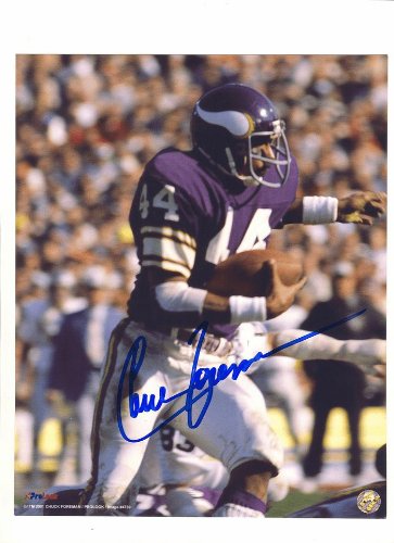 Autographed Chuck Foreman Minnesota Vikings 8x10 Photo