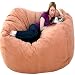 6-feet X-large Rust Cozy Sac Foof Bean Bag Chair Love Seat