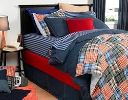 Tommy Hilfiger Garment Washed Denim Twin Duvet Cover