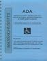 ADA Americans with Disabilities Act Compliance Manual for Massachusetts