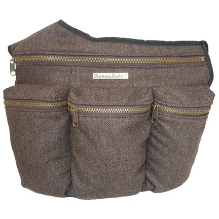 51XPZggVM2L Brown Herringbone Diaper Dude Bag