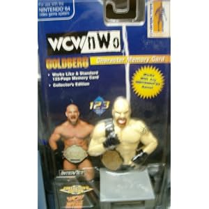 WCW NWO Wrestling Character Memory Card ~ Goldberg ~ Nintendo 64 ~ Collectors Edition by 