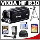 Buy Canon Vixia HF R30 Flash Memory 1080p HD Digital Video Camcorder with 16GB Card +... by Canon
