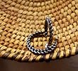 Silver Twisted Loop Earring