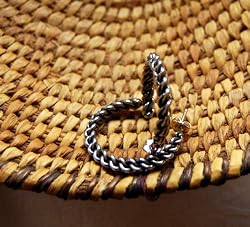 Silver Twisted Loop Earring