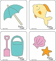 Cuttlekids Cutting Dies 4/Package, Beach