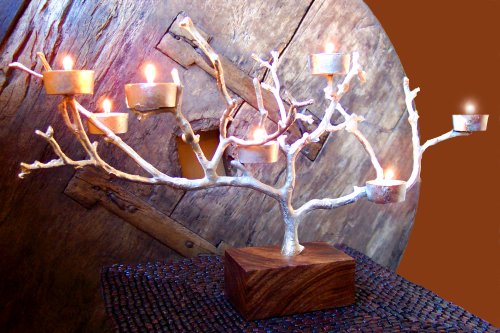 Magic Wood Tea Light Candelabra