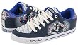 Ed Hardy by Christian Audigier Grind Mens Shoes Navy Blue Panther Skull Leather