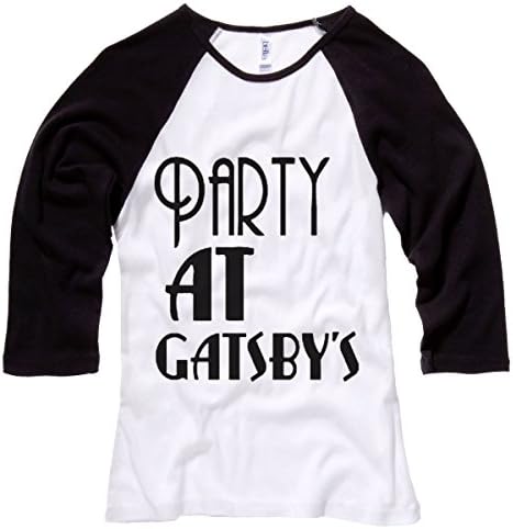 Moment Gear Women's Party At Gatsby's Baseball Shirt Medium White / Black