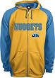 Denver Nuggets Bru Full Zip Fleece Hooded Sweatshirt