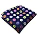 Shlax&Wing Polka Dots Multicolor Navy Dark Blue Hanky Mens Neckties