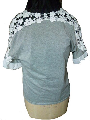 後ろリボン レース 切替 チュニック