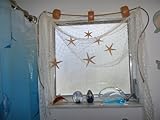 20 X 8 New Fishing Net Window Treatment Starfish Floats Curtains Nautical Display