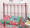 Hillsdale Molly Red Full Size Headboard with Bed Frame 1087HFR