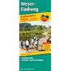 Radwanderkarte Weser-Radweg: Mit Ausflugszielen, Einkehr- & Freizeittipps, reissfest, wetterfest, beschriftbar und wieder abwischbar. 1:50000