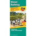 Radwanderkarte Weser-Radweg: Mit Ausflugszielen, Einkehr- & Freizeittipps, reissfest, wetterfest, beschriftbar und wieder abwischbar. 1:50000