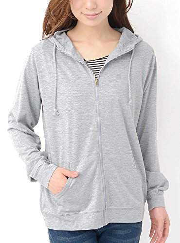 (ディーループ)D-LOOP 紫外線対策 UV 速乾 ジップアップ パーカー スタンド襟 長袖 119854