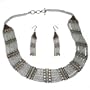 Neckalce Earring Bracelet Sterling Silver Crystal Jewelry (gnklcs382)