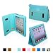 Snugg iPad 2 Case – Leather Case Cover and Flip Stand with Elastic Hand Strap and Premium Nubuck Fibre Interior (Baby Blue) – Automatically Wakes and Puts the iPad 2 to Sleep. Superior Quality Design as Featured in GQ Magazine