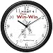 Habit 4 - Think Win-Win (English Text) - Wall Clock from THE 7 HABITS - CLOCK COLLECTION by WatchBuddy Timepieces (White Frame)