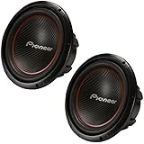 2 X Pioneer TS-W304R 12" Single 4 ohm Car Audio Subwoofer System 2600W Stereo Pair Subs