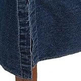 Dark Blue Denim Bedskirt - Queen Size