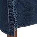 Dark Blue Denim Bedskirt - Queen Size