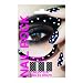 Nail Rock White Dots on Black Nail Wraps