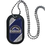 MLB Colorado Rockies Dog Tag Necklace