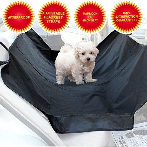 Pet Seat Cover - Super Easy to Install Pet Car Seat Covers - WaterProof Auto Seat Cover for Pets in 4 Different Colors, Red, Black, Blue, Camouflag - 100% SATISFACTION GUARANTEE!