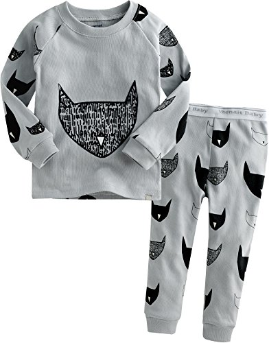 Vaenait Baby 12M-7T Kids Boys Sleepwear Pajama 2pcs Set Cat Mask