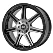 Motegi Racing SX7 MR2799 Matte Black Wheel with Machined Face (15x6.5"/5x100mm)