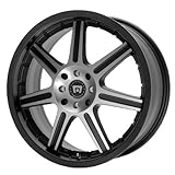 Motegi Racing SX7 (Series MR2799) Matte Black With Machined Face - 15 x 6.5 Inch Wheel