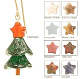 Sparkling Spruce Christmas Tree Earrings - 14 Kt Goldfilled - Autumn Jasper
