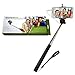 SizzleShotTM Selfie Stick monopod. Plug and shoot. Quick, simple and reliable. Just insert the wire plug into your cell's headphone jack and take pictures with the remote shutter control on the handle. No recharging or pairing required. Adapter mount for cell phone or camera. Take the best photos and videos with your Apple iPhone 6, 5 or 4, Samsung Galaxy 5 or 4 and other Android phones. Beautifully packaged for retail display or gifts. Great support from US company. Satisfaction guaranteed.