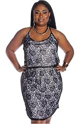 Plus Size Lace Polyester Short Sleeves  Dress