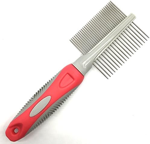 KUDI Professional 2 in 1 Double Side Pet Grooming Deshedding Combs For Dogs &amp; Cats