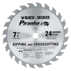 Black&Decker 7-1/4" PIRANHA 24T SAW BLADE