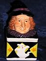 HOLIDAY SPIRIT WICKED WITCH HALLOWEEN MAGIC OLD WORLD CRONE TRADITIONAL HAUNTED GHOST CERAMIC COLLECTOR TRINKET STASH and JEWELRY RING BOX