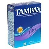 Tampax Tampons Lites, 20-Count Boxes (Pack of 6)