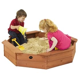 Plum Octagonal Outdoor Play Wooden Sand Pit