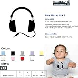 Black Headphones Baby Short Sleeve Lap T