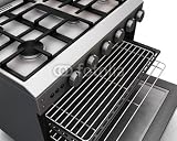 Wallmonkeys Peel and Stick Wall Decals - 3D Render of a Close up of a Modern Oven - 18W x 14H Removable Graphic