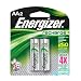 Energizer Rechargeable Batteries, AA Size, 2-Count