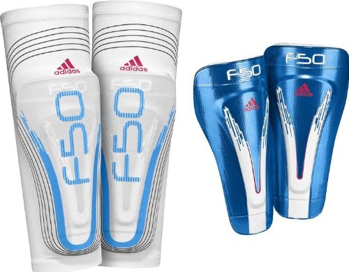 Adidas Damen Schienbeinschoner F50 Pro Lite, cyan/white, XL