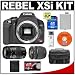 Canon EOS Digital Rebel XSi 12.2-Megapixel SLR Camera Body with Tamron 28-80mm and 70-300mm Lens + 4GB SD Memory Card + LP-E5 Battery + Case + Bonus Accessory Kit 